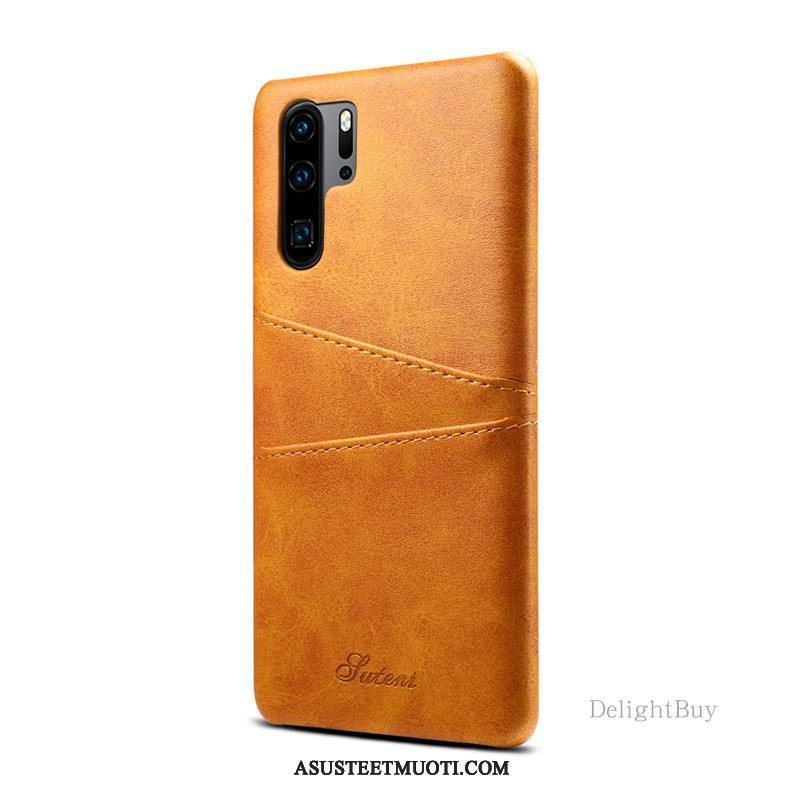 Huawei P30 Pro Kuoret Kukkakuvio Takakansi Kuori Kortti Suojaus