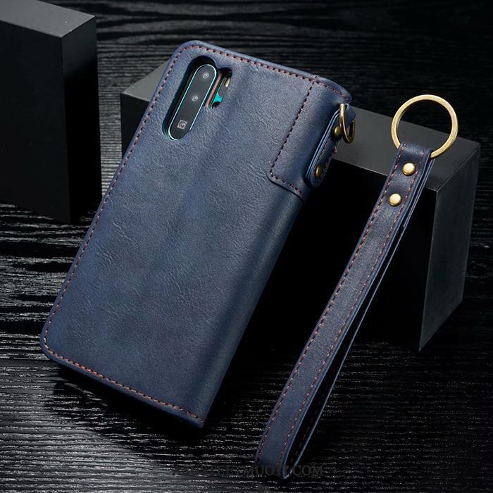 Huawei P30 Pro Kuoret Nahkakotelo Sininen All Inclusive Kuori Murtumaton