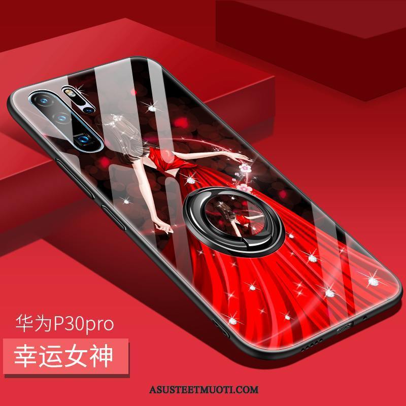 Huawei P30 Pro Kuoret Net Red Pehmeä Neste Pesty Suede Tuki Persoonallisuus