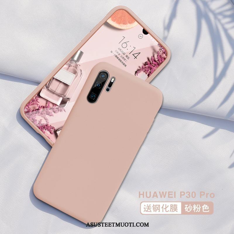 Huawei P30 Pro Kuoret Pehmeä Neste Puhelimen Kuori Punainen Silikoni