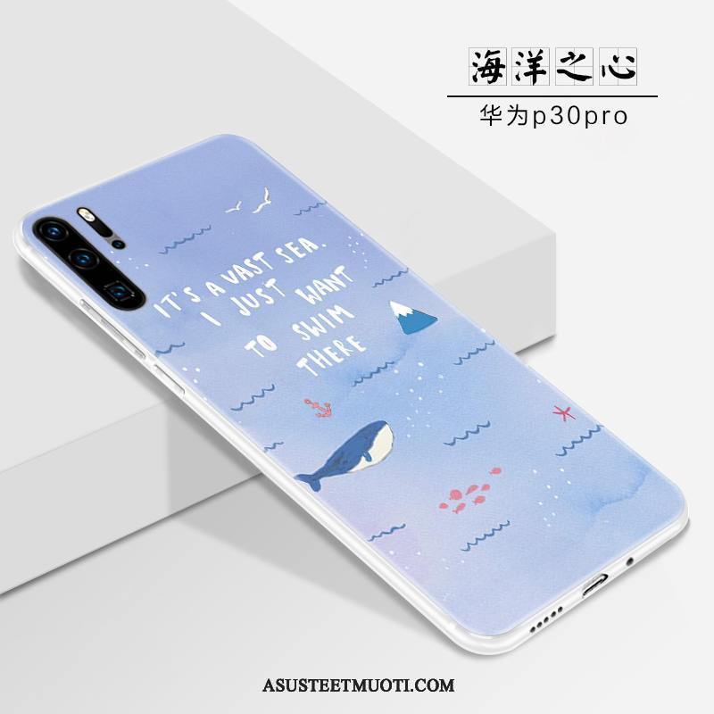 Huawei P30 Pro Kuoret Pehmeä Neste Puhelimen Silikoni Kotelo Murtumaton