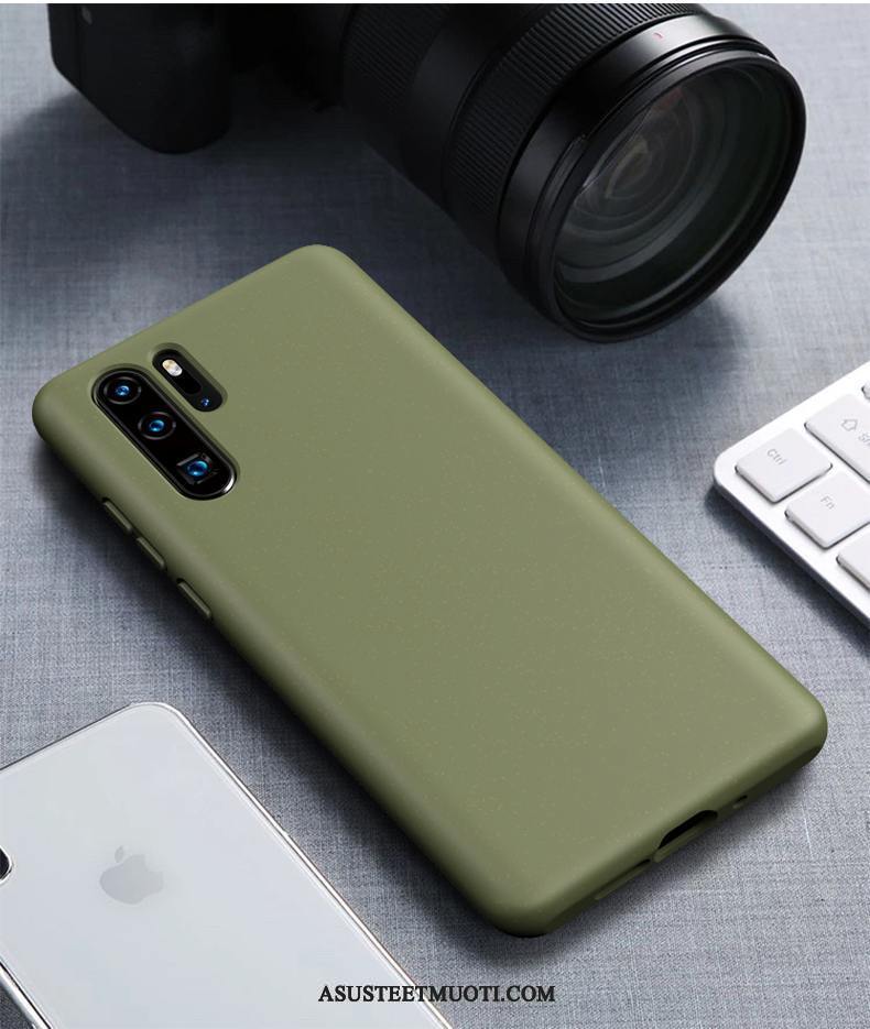 Huawei P30 Pro Kuori Kuoret Vihreä Suojaus All Inclusive Puhelimen Pehmeä Neste