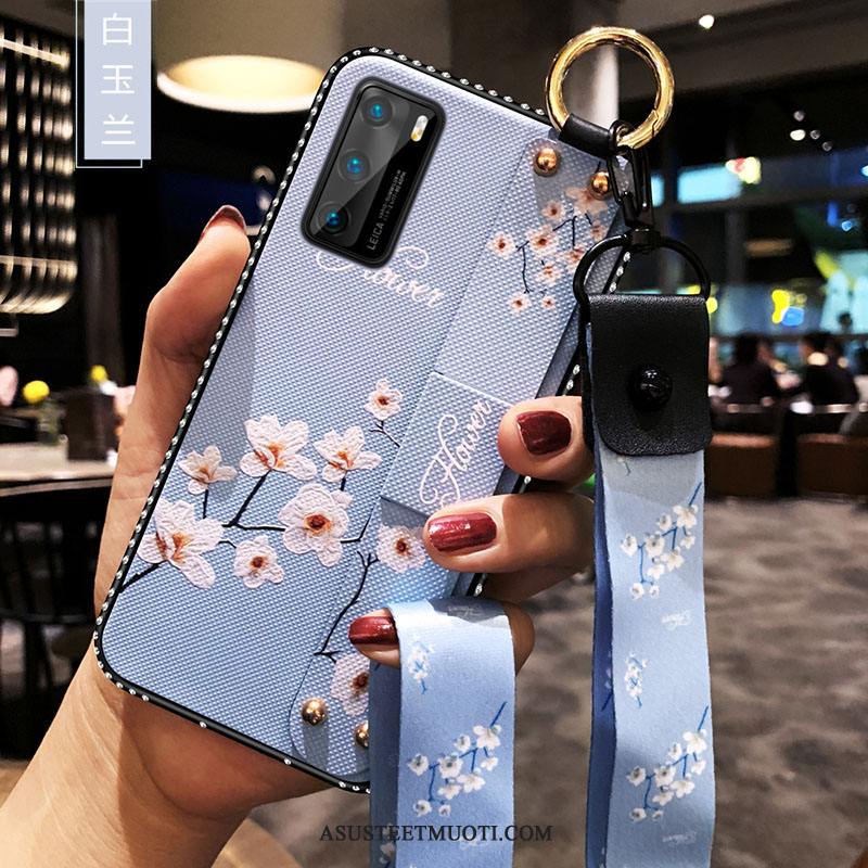 Huawei P40 Kuoret Kuori Kukka Pehmeä Neste Ultra Ohut