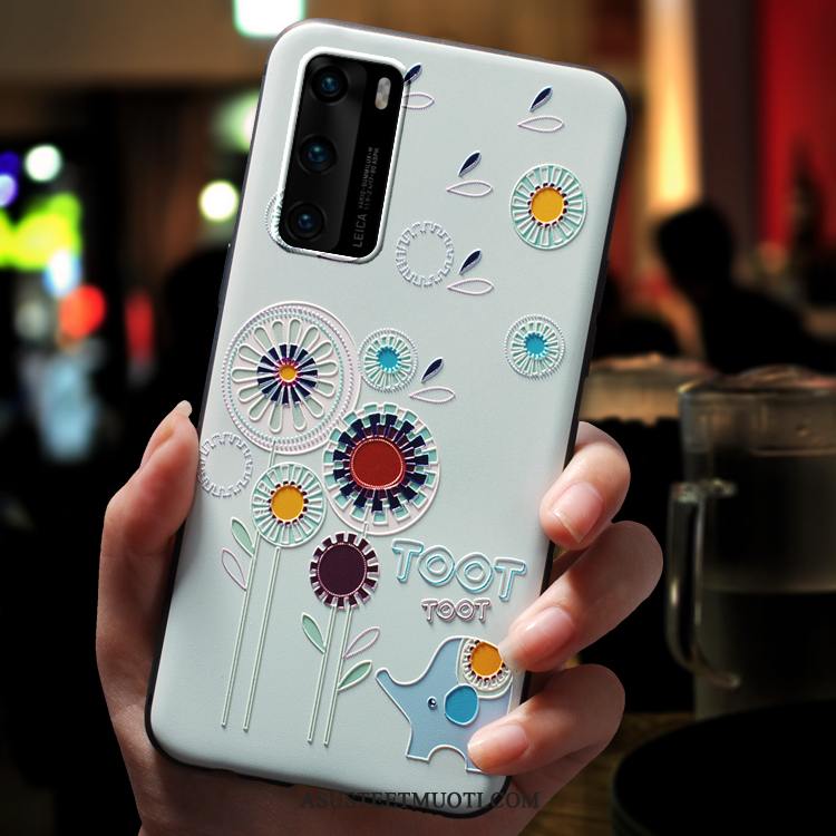 Huawei P40 Kuoret Murtumaton Vihreä Ultra Sarjakuva Ihana