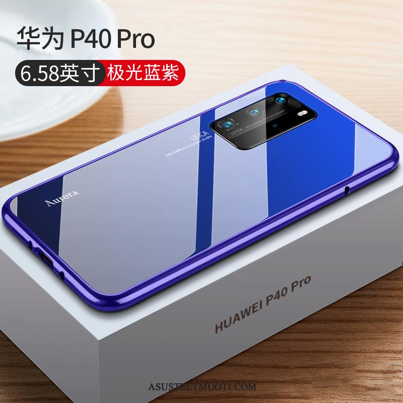 Huawei P40 Pro Kuoret Net Red Ylellisyys Suojaus Kova Ohut