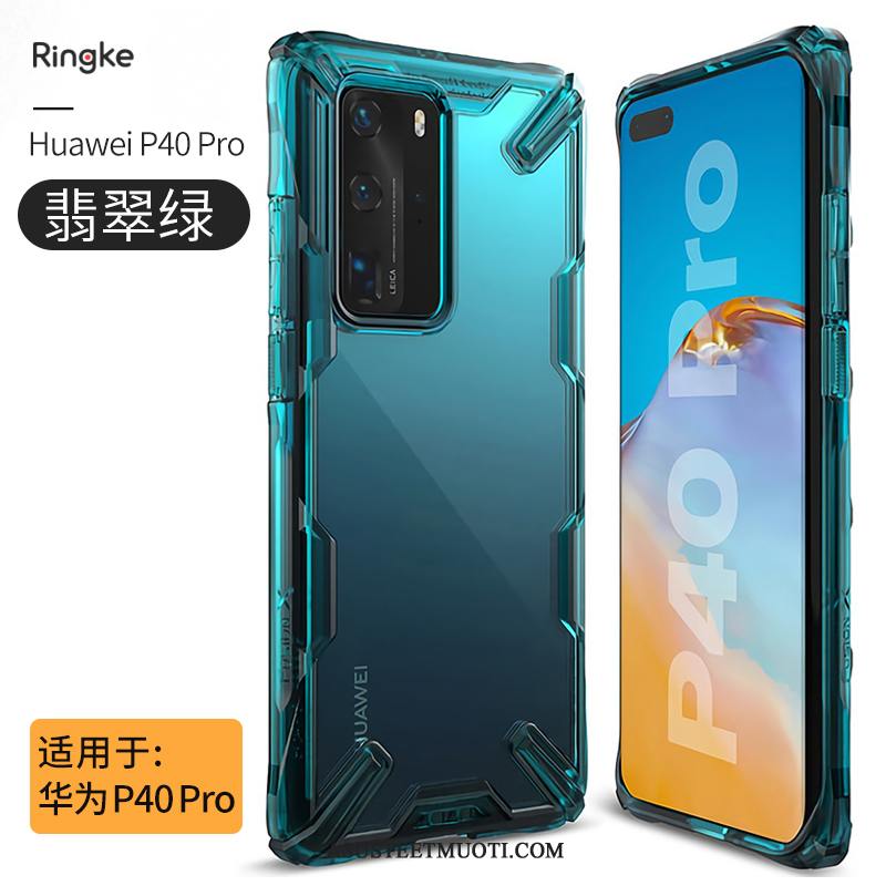 Huawei P40 Pro Kuoret Persoonallisuus Silikoni Musta Ultra Ylellisyys