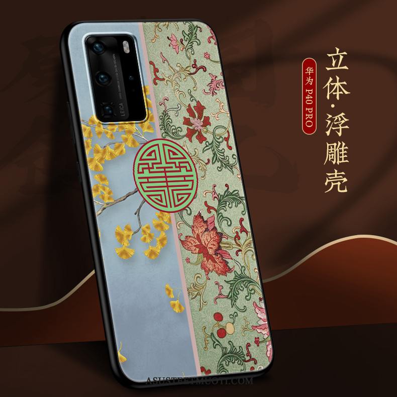 Huawei P40 Pro Kuoret Pesty Suede Persoonallisuus Kotelo Luova Vaalean