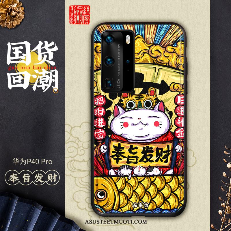 Huawei P40 Pro Kuori Kuoret Kiinalainen Tyyli Luova Puhelimen Murtumaton