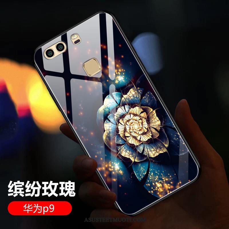 Huawei P9 Kuoret Sarjakuva Sininen Luova Persoonallisuus Kotelo