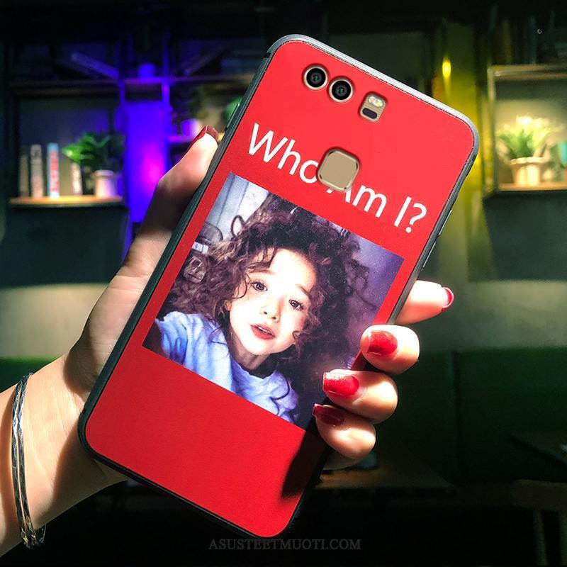 Huawei P9 Kuoret Silikoni Puhelimen Punainen Persoonallisuus Kuori