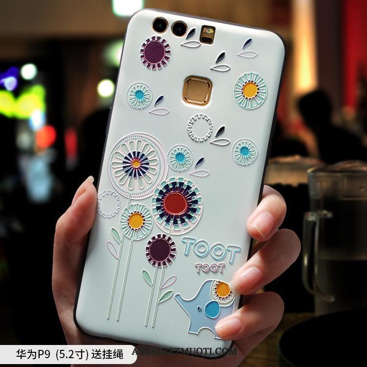 Huawei P9 Kuori Kuoret Jauhe Silikoni Murtumaton Sarjakuva Puhelimen
