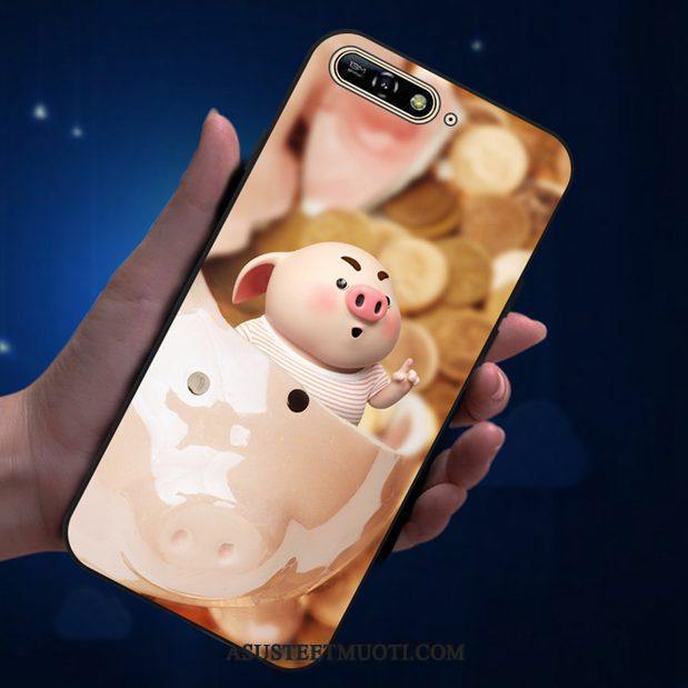 Huawei Y6 2018 Kuoret Murtumaton Sarjakuva Kuvio Ihana Rakastunut