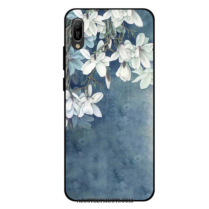 Huawei Y6 2019 Kuoret Murtumaton Muokata Pesty Suede Kuori Pieni