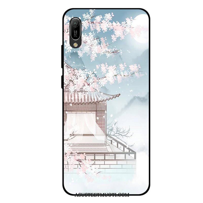 Huawei Y6 2019 Kuoret Murtumaton Muokata Pesty Suede Kuori Pieni