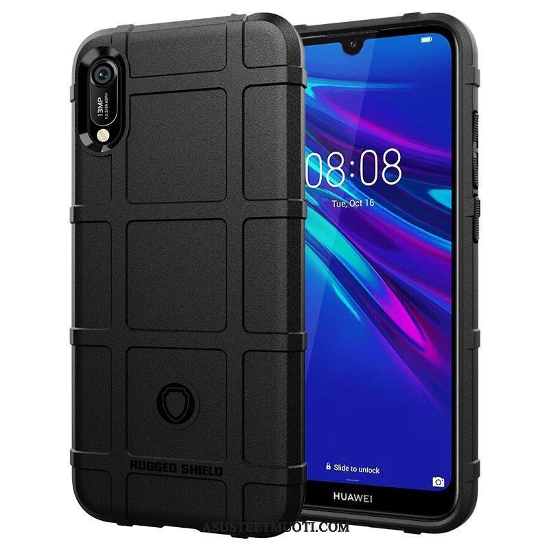 Huawei Y6 2019 Kuori Kuoret Kotelo Persoonallisuus Luova Pesty Suede Murtumaton