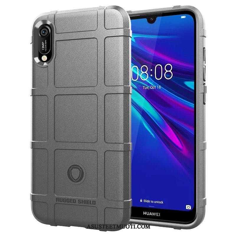 Huawei Y6 2019 Kuori Kuoret Kotelo Persoonallisuus Luova Pesty Suede Murtumaton