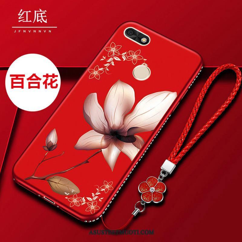 Huawei Y6 Pro 2017 Kuoret Puhelimen Rhinestone Inlay Murtumaton Pehmeä Neste Uusi