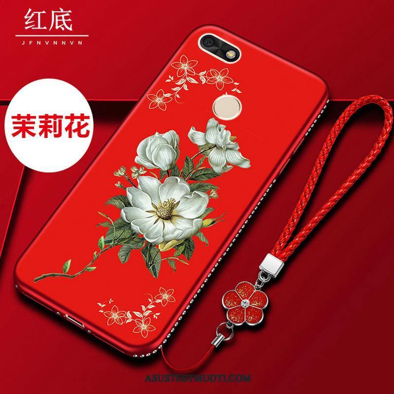 Huawei Y6 Pro 2017 Kuoret Puhelimen Rhinestone Inlay Murtumaton Pehmeä Neste Uusi