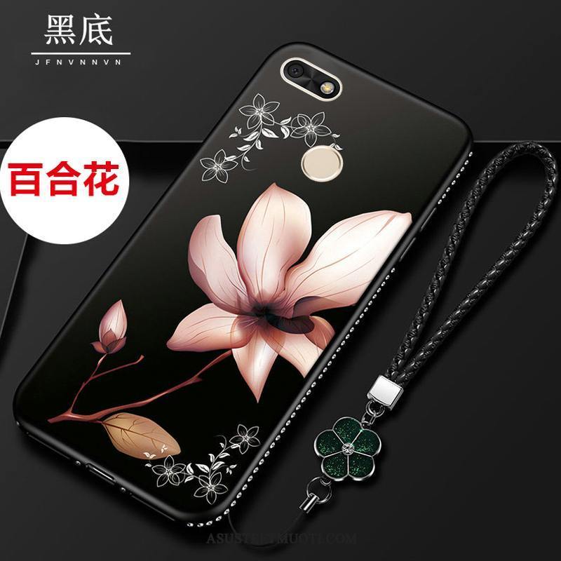 Huawei Y6 Pro 2017 Kuoret Puhelimen Rhinestone Inlay Murtumaton Pehmeä Neste Uusi