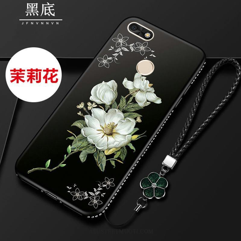 Huawei Y6 Pro 2017 Kuoret Puhelimen Rhinestone Inlay Murtumaton Pehmeä Neste Uusi