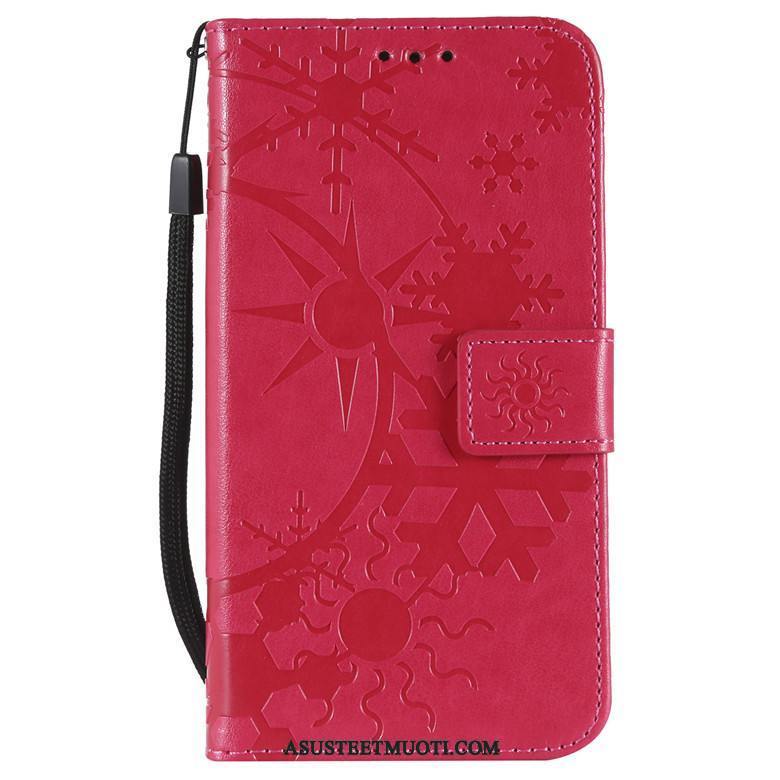 Huawei Y7 2018 Kuoret Kuori Harmaa Nahkakotelo Suojaus Pehmeä Neste