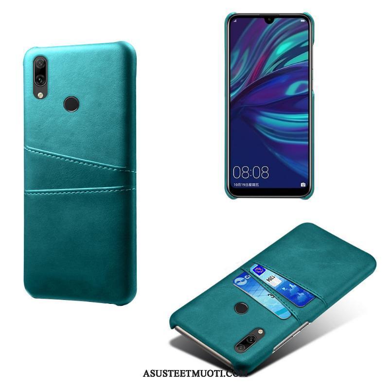 Huawei Y7 2019 Kuoret Liiketoiminta Kuori Vihreä Murtumaton Puhelimen