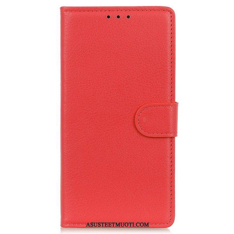 Kotelot Google Pixel 7 Perinteinen Litchi Faux Leather