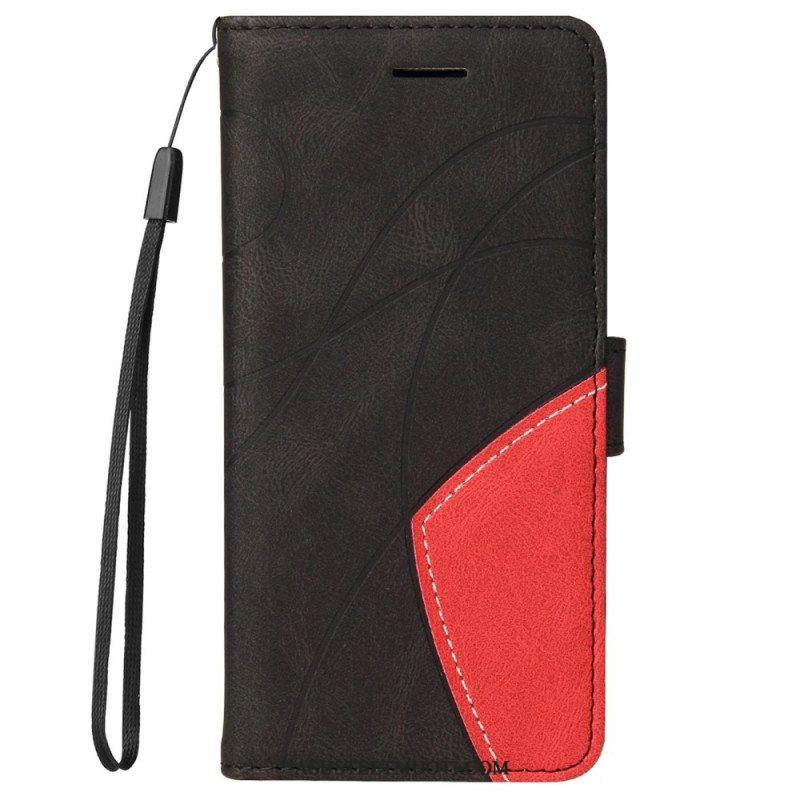 Kotelot Honor 50 Lite Kaksisävyinen Signature Faux Leather