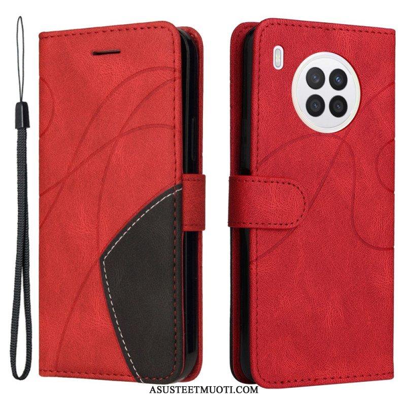 Kotelot Honor 50 Lite Kaksisävyinen Signature Faux Leather