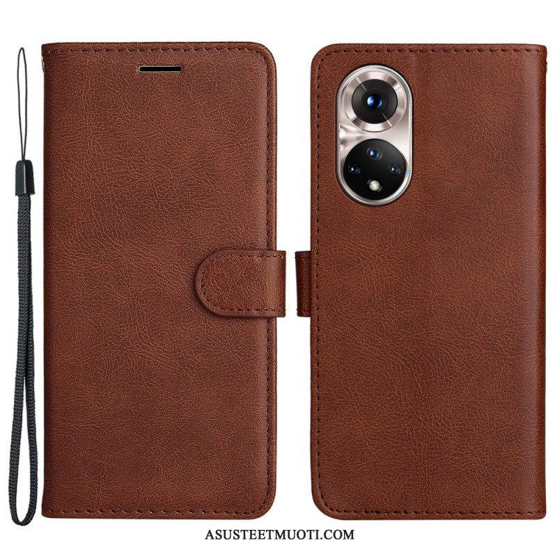 Kotelot Honor 50 Suojaketju Kuori Strappy Leather Effect