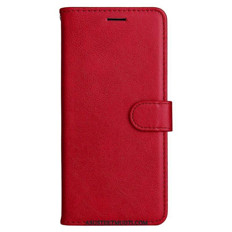 Kotelot OnePlus 10 Pro 5G Suojaketju Kuori Strappy Plain Leather Style