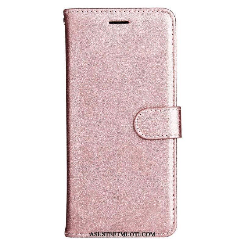 Kotelot OnePlus 10 Pro 5G Suojaketju Kuori Strappy Plain Leather Style