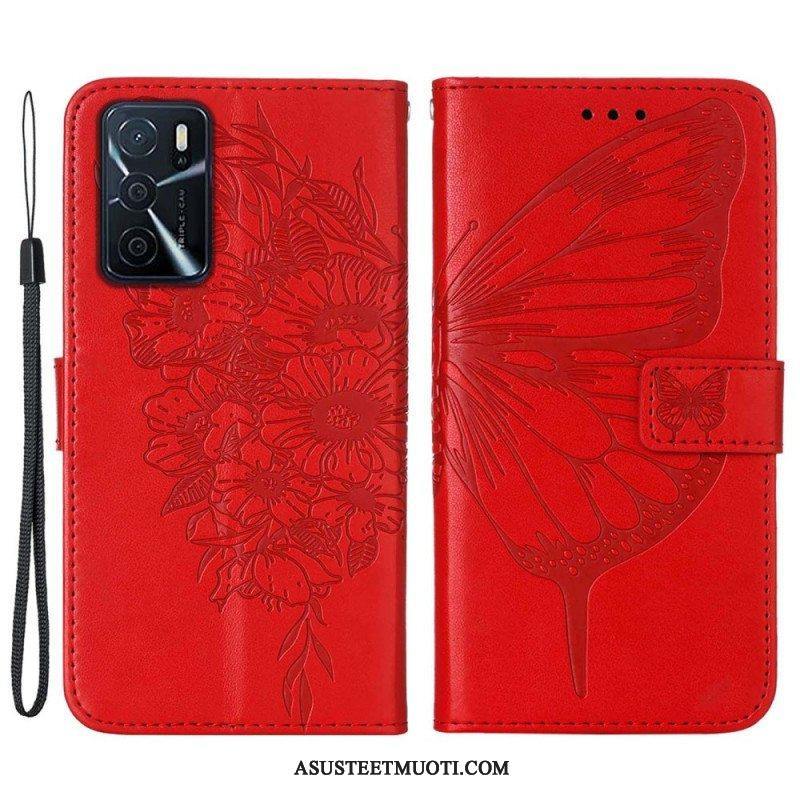 Kotelot Oppo A16 / A16s Butterfly Design