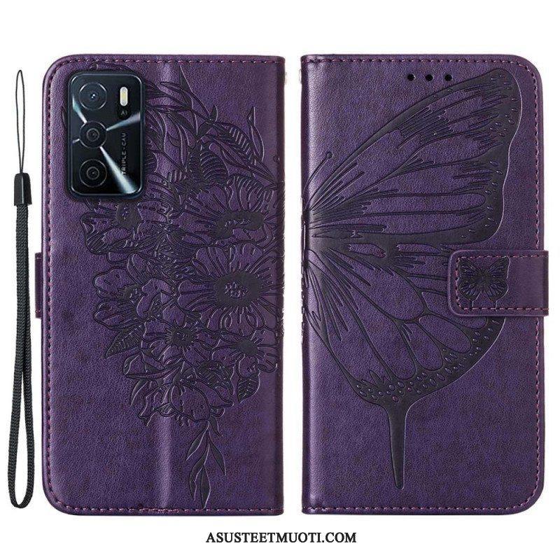 Kotelot Oppo A16 / A16s Butterfly Design