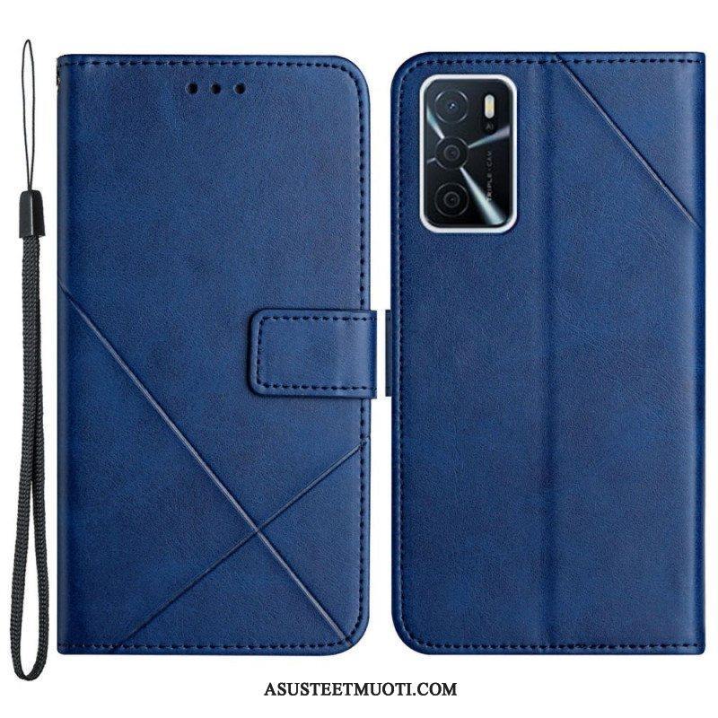 Kotelot Oppo A16 / A16s X Design Geo Leather Style