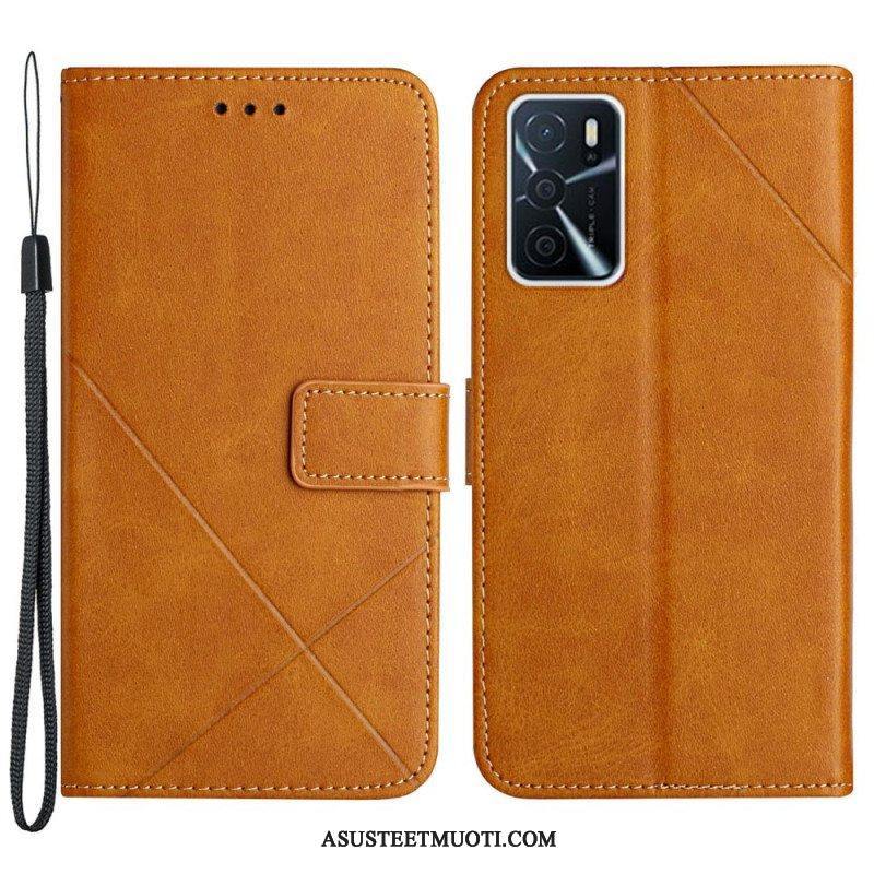 Kotelot Oppo A16 / A16s X Design Geo Leather Style