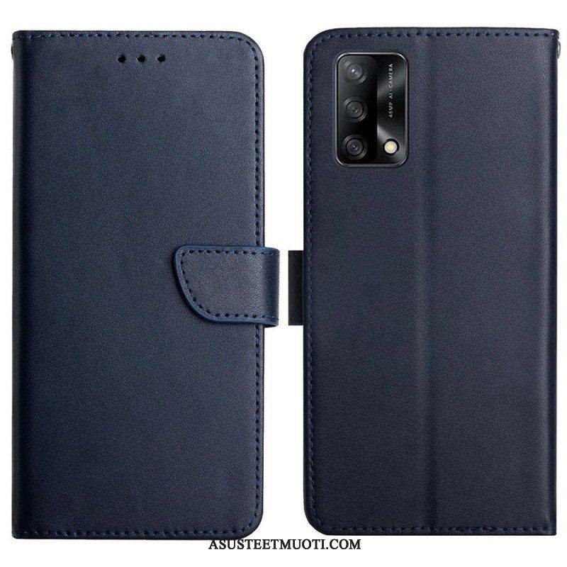 Kotelot Oppo A74 4G Aitoa Nappan Nahkaa