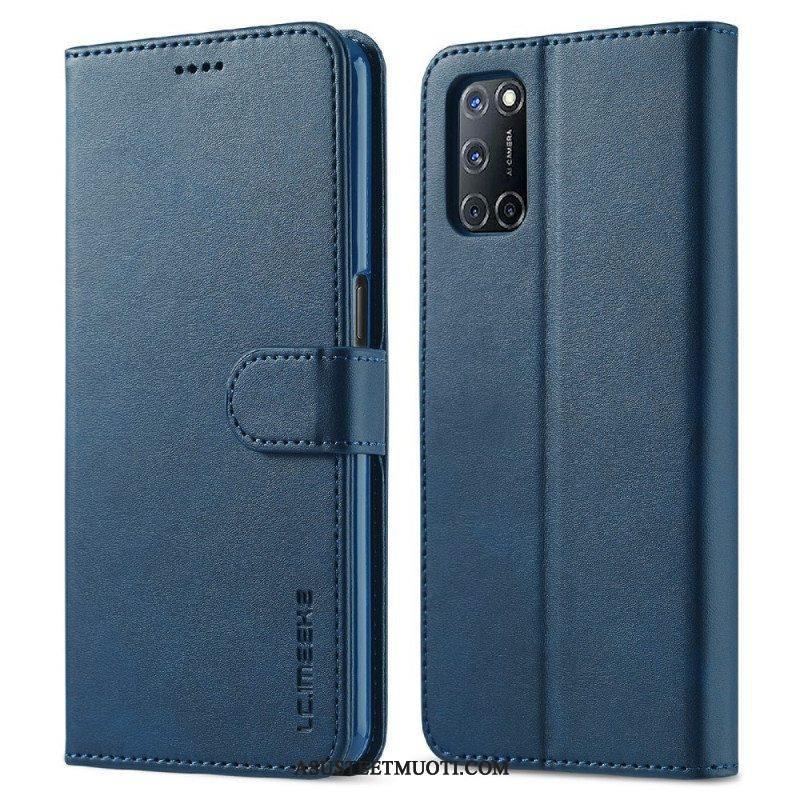 Kotelot Oppo Find X3 Lite Lc.imeeke Nahkaefekti