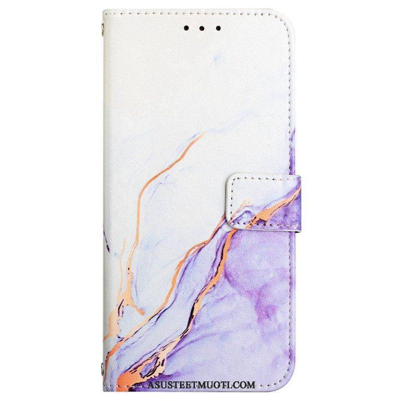 Kotelot Oppo Reno 7 Suojaketju Kuori Strip Marble