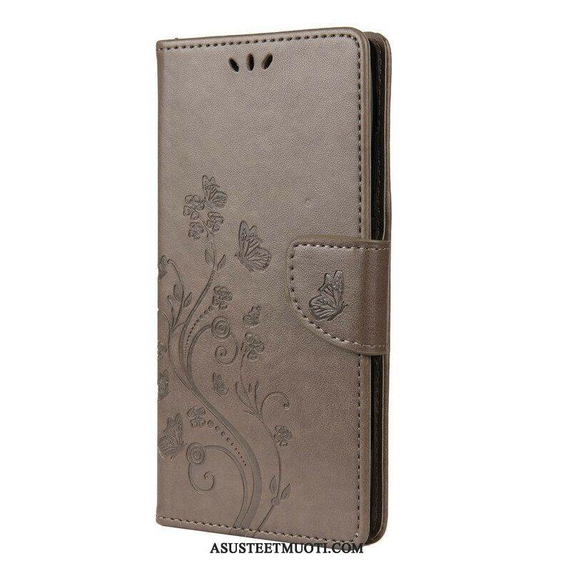 Kotelot Poco X3 / X3 Pro / X3 NFC Perhosia Ja Kukkia