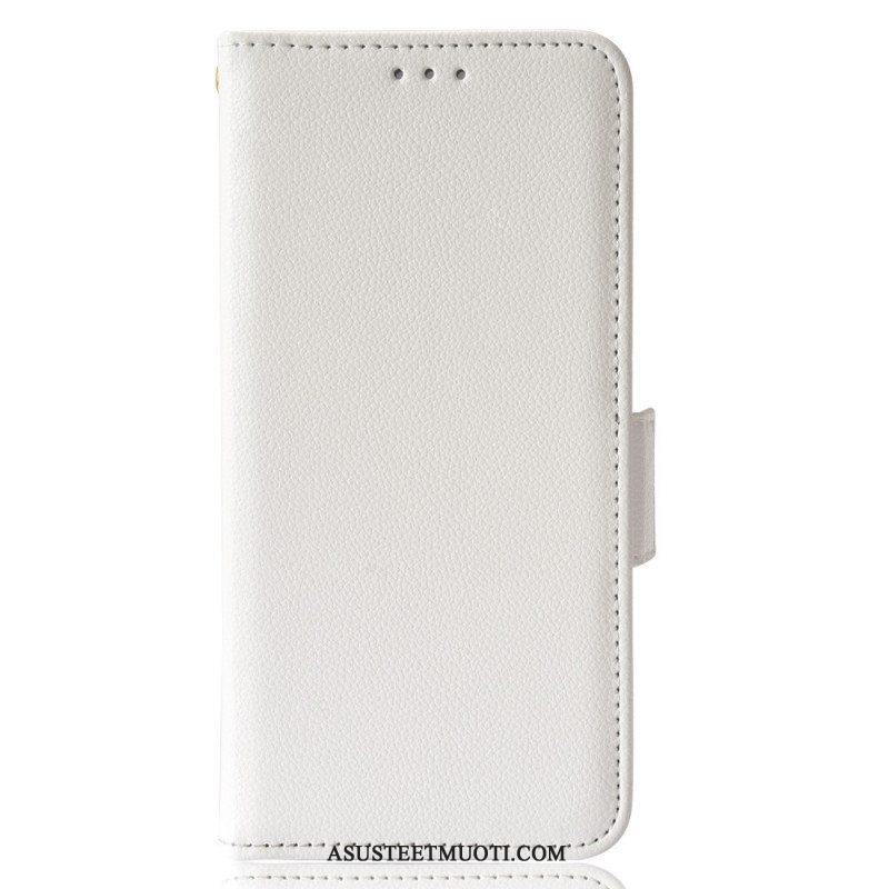 Kotelot Samsung Galaxy A13 Perinteinen Litchi Faux Leather