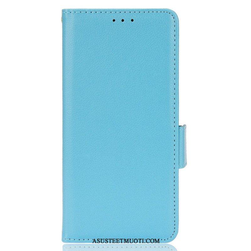 Kotelot Samsung Galaxy A13 Perinteinen Litchi Faux Leather