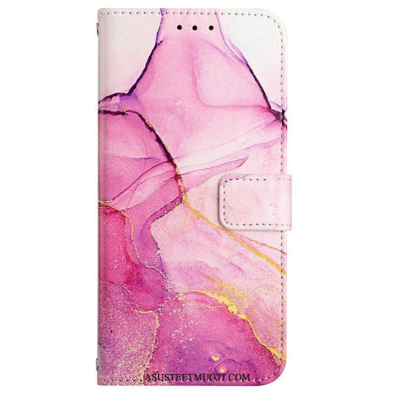 Kotelot Samsung Galaxy A13 Suojaketju Kuori Strip Marble