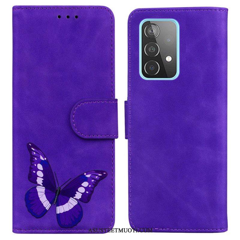 Kotelot Samsung Galaxy A52 4G / A52 5G / A52s 5G Skin Touch Butterfly