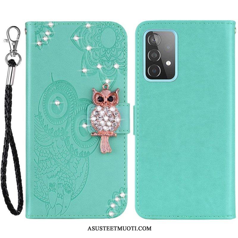 Kotelot Samsung Galaxy A53 5G Pöllö Mandala Ja Charm