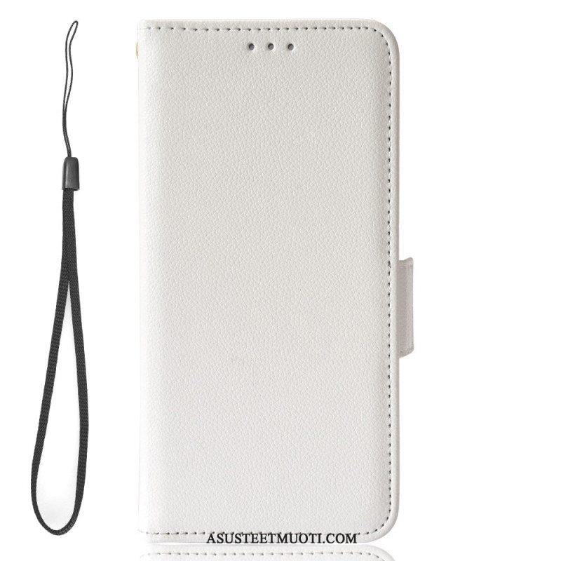 Kotelot Samsung Galaxy A54 5G Suojaketju Kuori Strappy Leather Style