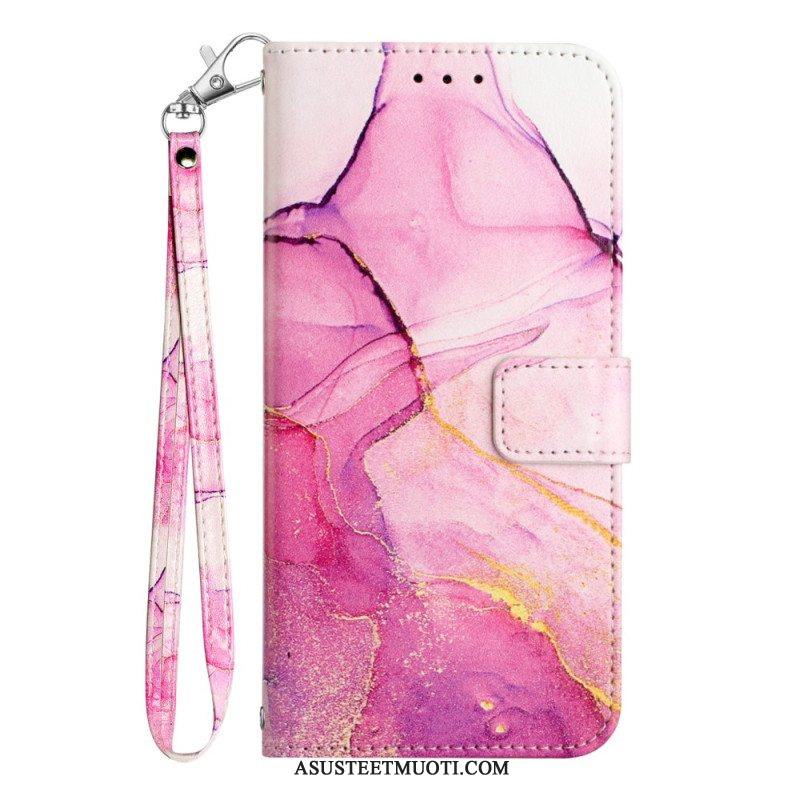 Kotelot Samsung Galaxy A54 5G Suojaketju Kuori Strip Marble