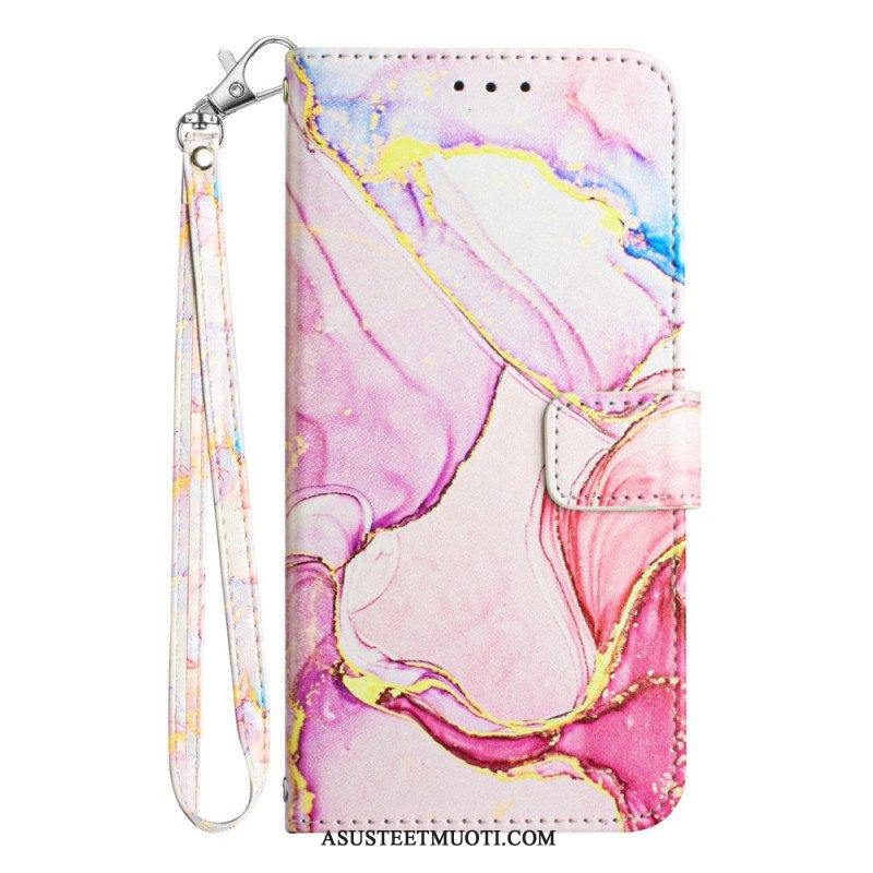 Kotelot Samsung Galaxy A54 5G Suojaketju Kuori Strip Marble