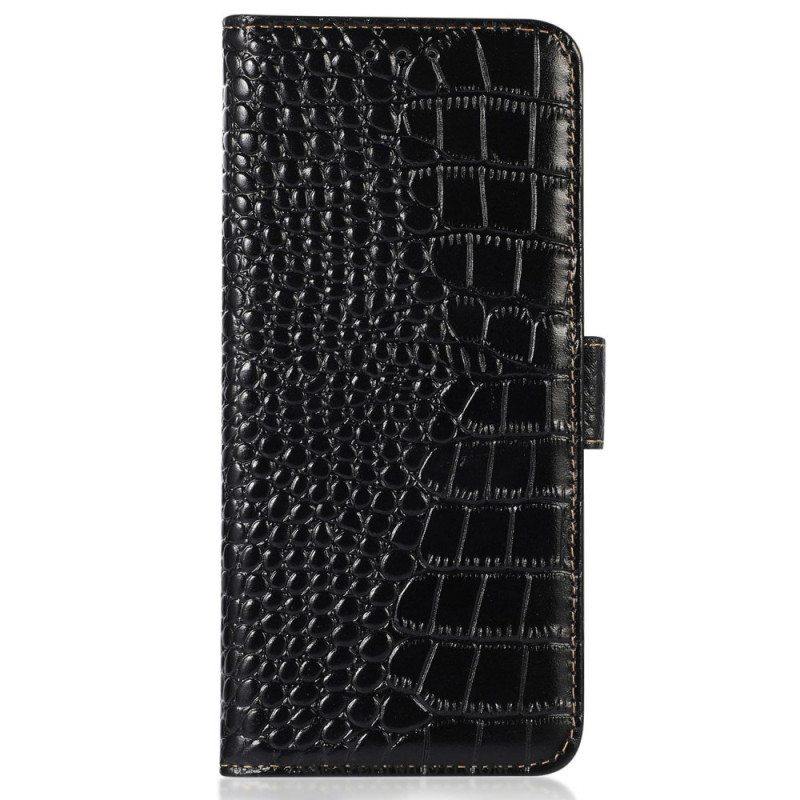 Kotelot Samsung Galaxy M13 Crocodile Style Rfid