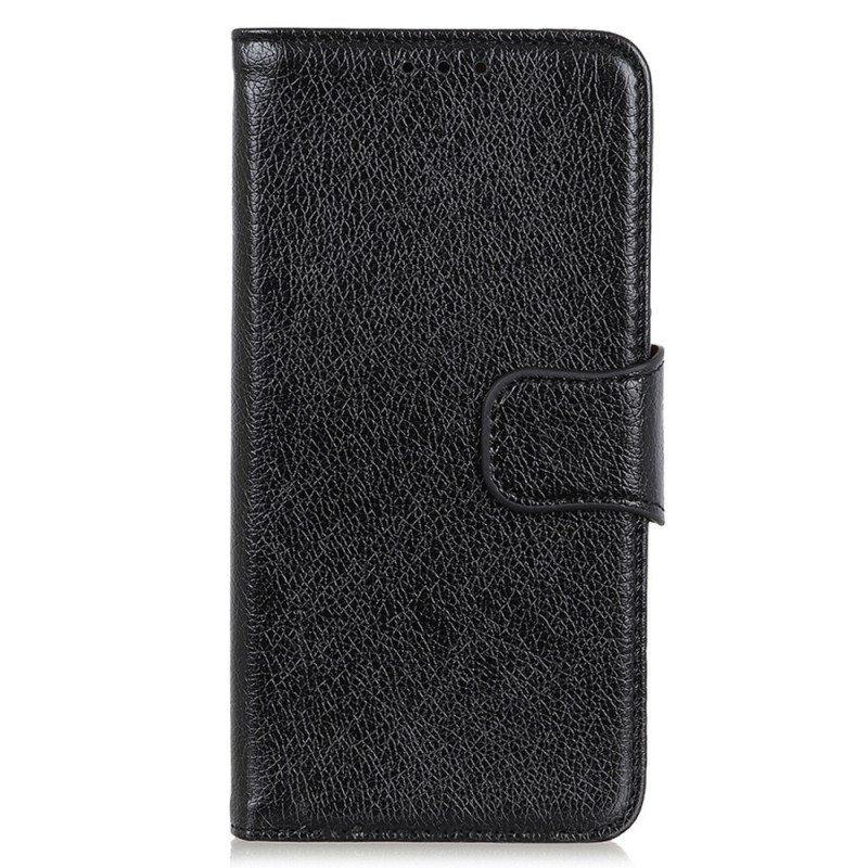 Kotelot Samsung Galaxy M23 5G Halkaistu Nappan Nahka